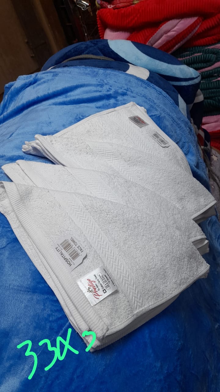 White Face Towel - Size 33*33cm(Sold Per Half Dozen) - Image 2