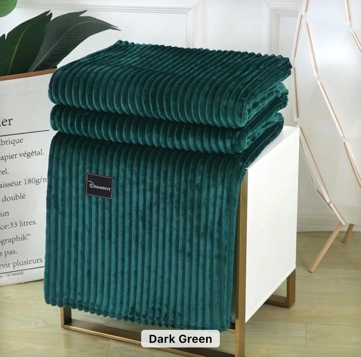 Plain Colour Velvet Fleece Blanket - Image 9