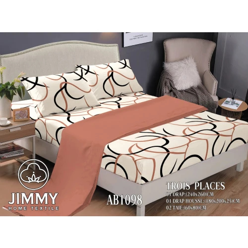 FLOWERED FITTED BEDSHEET- Size 6by6